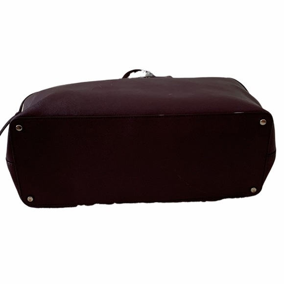 ❌SOLD❌Kate Spade New York Laurel Way Ari Tote Saffiano Leather Satchel Wine - Picture 8 of 13